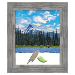 Bridge Grey Wood Picture Frame Opening Size 18x22 in.