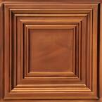 Washington Square 2 ft. x 2 ft. PVC Glue-up or Lay-in Ceiling Tile in Aged Copper