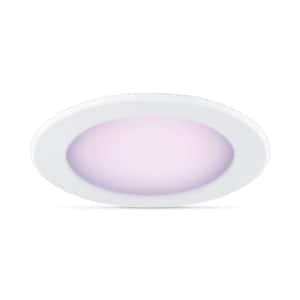 5 in. / 6 in. LED Color Changing 65-Watt Equivalent Wi-Fi Smart Recessed Downlight Powered by WiZ (1-Pack)