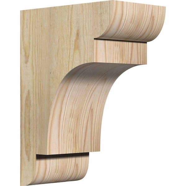 Ekena Millwork 6 in. x 10 in. x 14 in. Douglas Fir New Brighton Rough Sawn Corbel