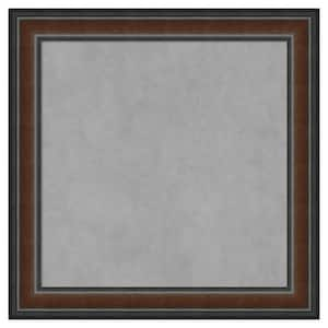 Cyprus Walnut 25 in. x 25 in. Framed Magnetic Board