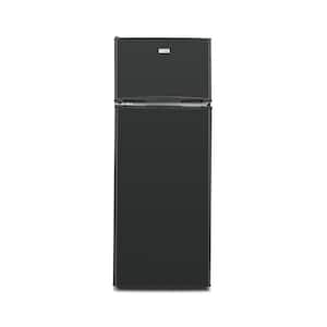 Premium LEVELLA 7.0 cu. ft. Frost Free Top Freezer Refrigerator in  Stainless Steel Look PRN7006HS - The Home Depot