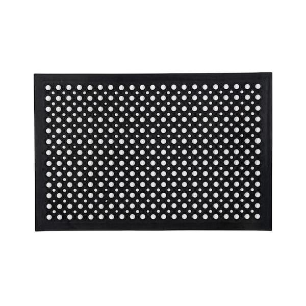 Floortex Doortex Open-Top Black Anti-Fatigue Mat-24 in. x 35 in.