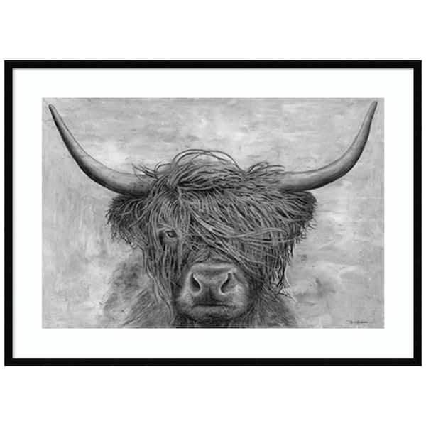 Amanti Art "Norwegian Bison" by Marie Elaine Cusson 1-Piece Framed Giclee Nature Art Print 30 in. x 41 in.