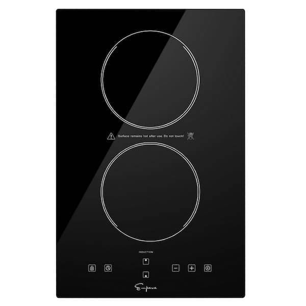 Empava 12 in. Electric Modular Induction Cooktop Smooth Surface in Black with 2 Elements