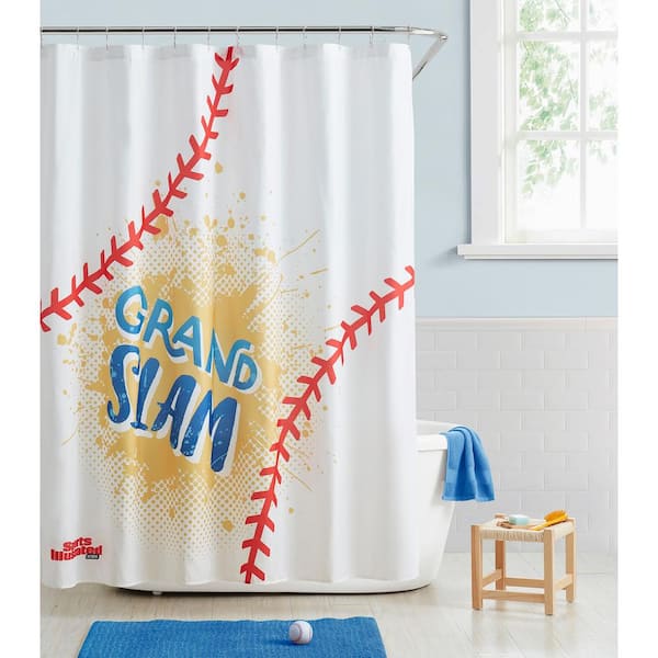 Sports Ilrated Fabric Shower Curtain 70 X72 Baseball Engineered Msi020259 The