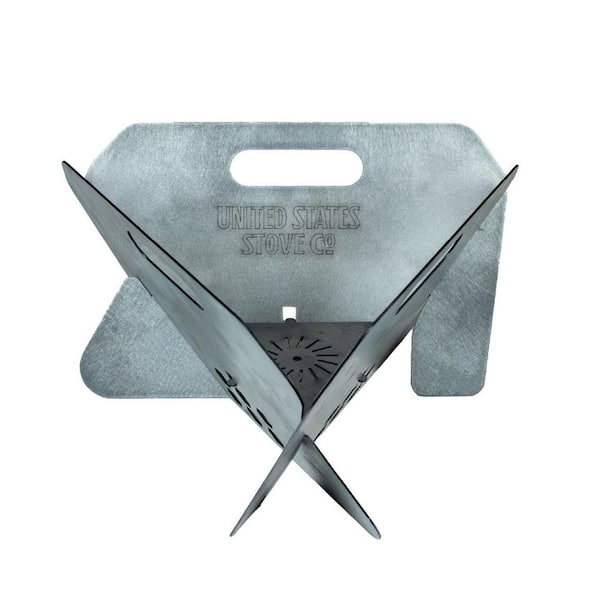 UNITED STATES STOVE COMPANY US14TP Portable Collapsible Triangular Fire Pit