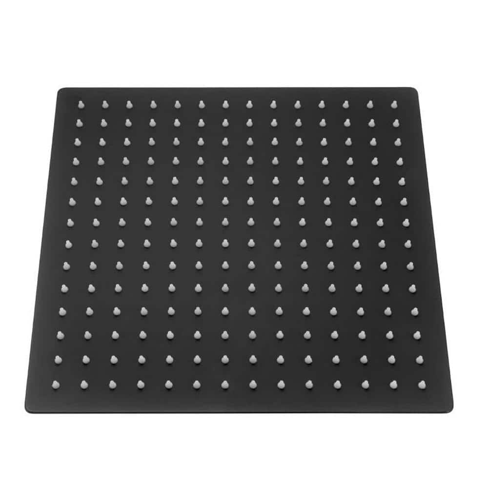 1-Spray Patterns with 1.8 GPM 12 in. Wall Mount Rain Fixed Shower Head, Rai