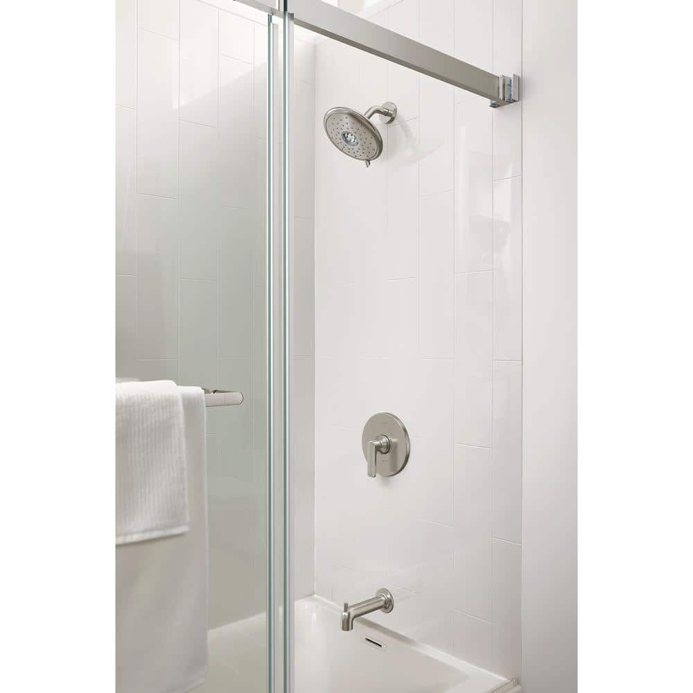 Brushed Nickel Multi-Head Wall Mounted Shower Trim Kit