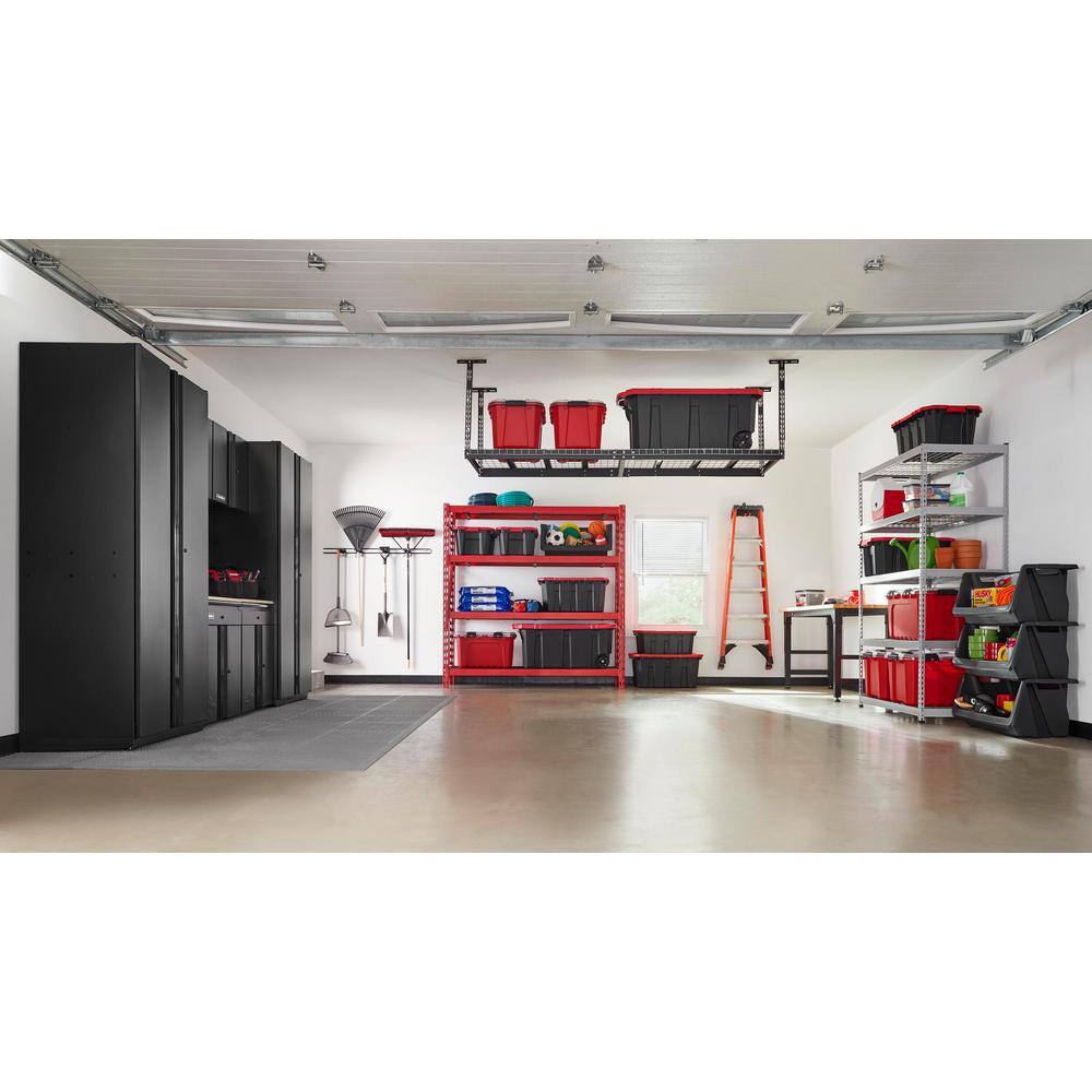 Husky ACR3296BP Adjustable Height Overhead Ceiling Mount Garage Rack