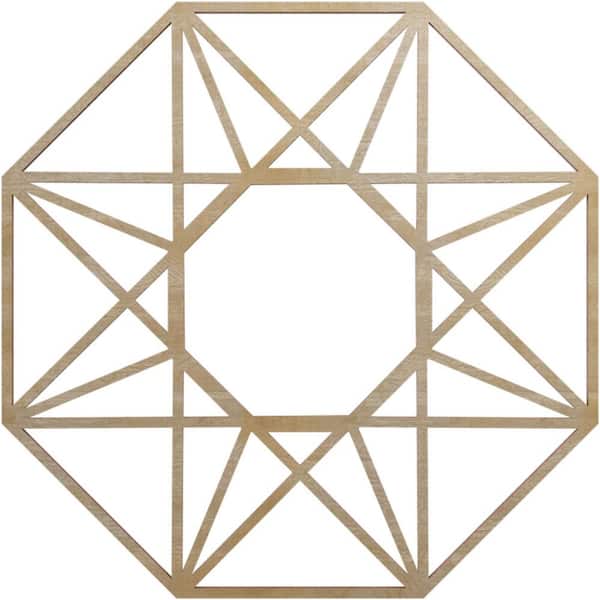 Ekena Millwork 0.25 in. x 7 in. x 18 in. Wood Medallion Moulding
