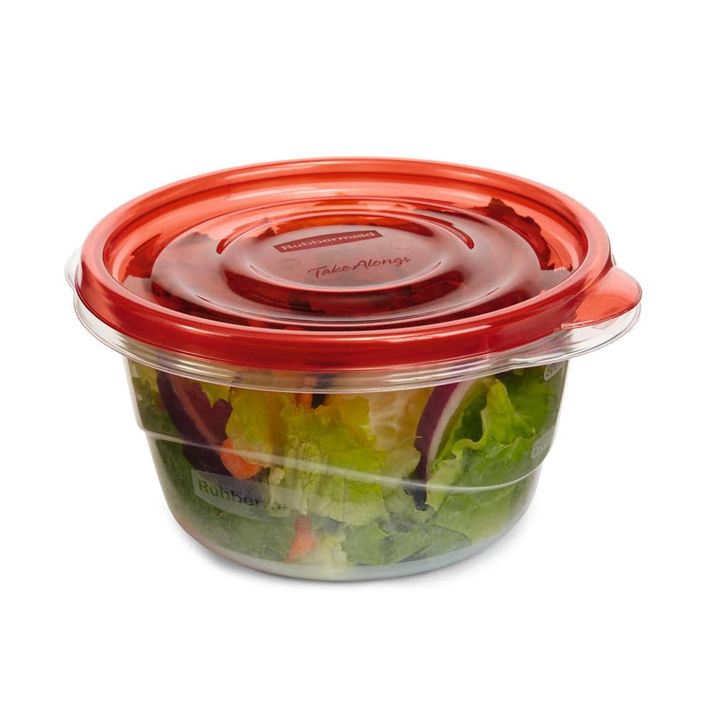 Rubbermaid Take Along 3.2 Cup Small Bowls Food Storage Container 2 pack 
