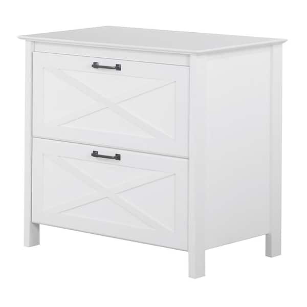 SAINT BIRCH Liam White File Cabinet