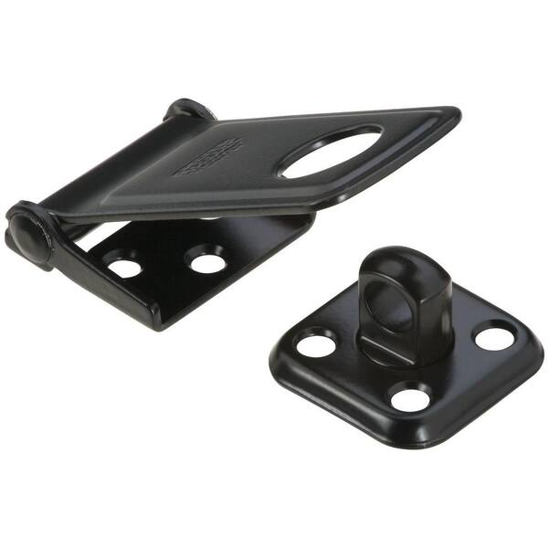 Stanley-National Hardware 3-1/2 in. Black Coated Rotating Post Hasp