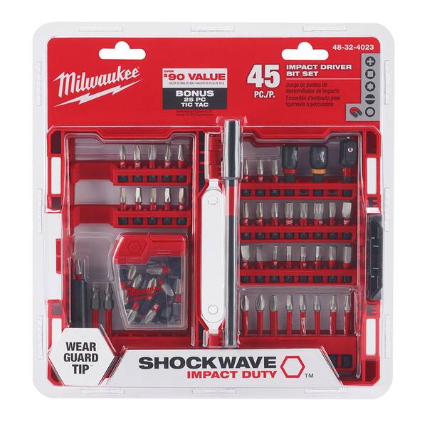 Milwaukee - SHOCKWAVE Impact Duty Alloy Steel Screw Driver Bit Set (70-Piece)