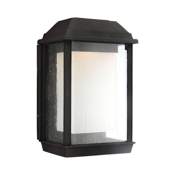 Generation Lighting McHenry Textured Black Outdoor LED Wall Fixture