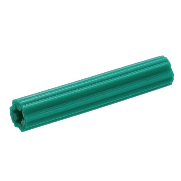 Everbilt #10-12 x 1 in. Green Plastic Plugs (12-Piece)