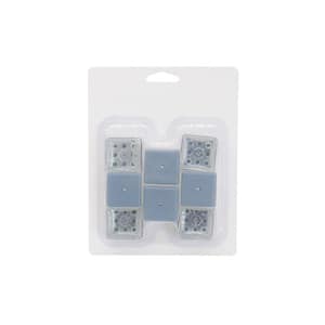 1 in. Clear Square Leg Tip Slider (8-Pack)