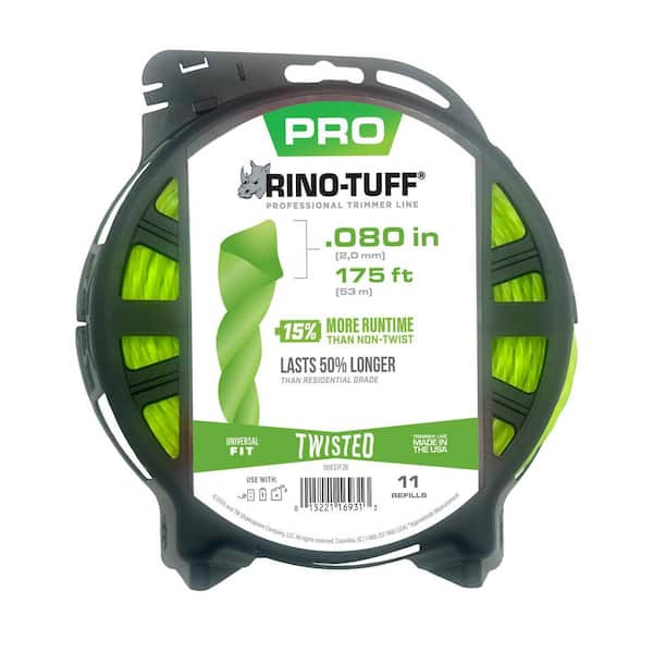 Universal Fit .080 in. x 175 ft. Pro Twisted Line for Gas, Corded and Cordless String Grass Trimmer/Lawn Edger