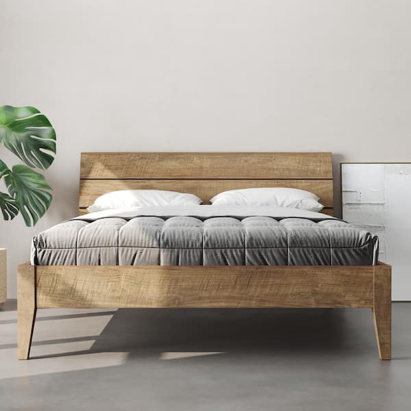 Urban Woodcraft Tuscan Multi-Colored, Wood Frame Queen Panel Bed