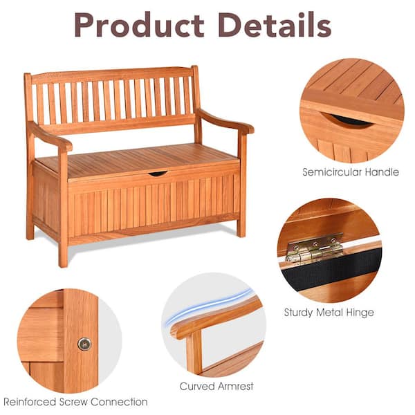 https://images.thdstatic.com/productImages/8378fe72-d155-4345-8632-1cf4c5692fcb/svn/brown-honey-joy-outdoor-storage-benches-topb005674-c3_600.jpg