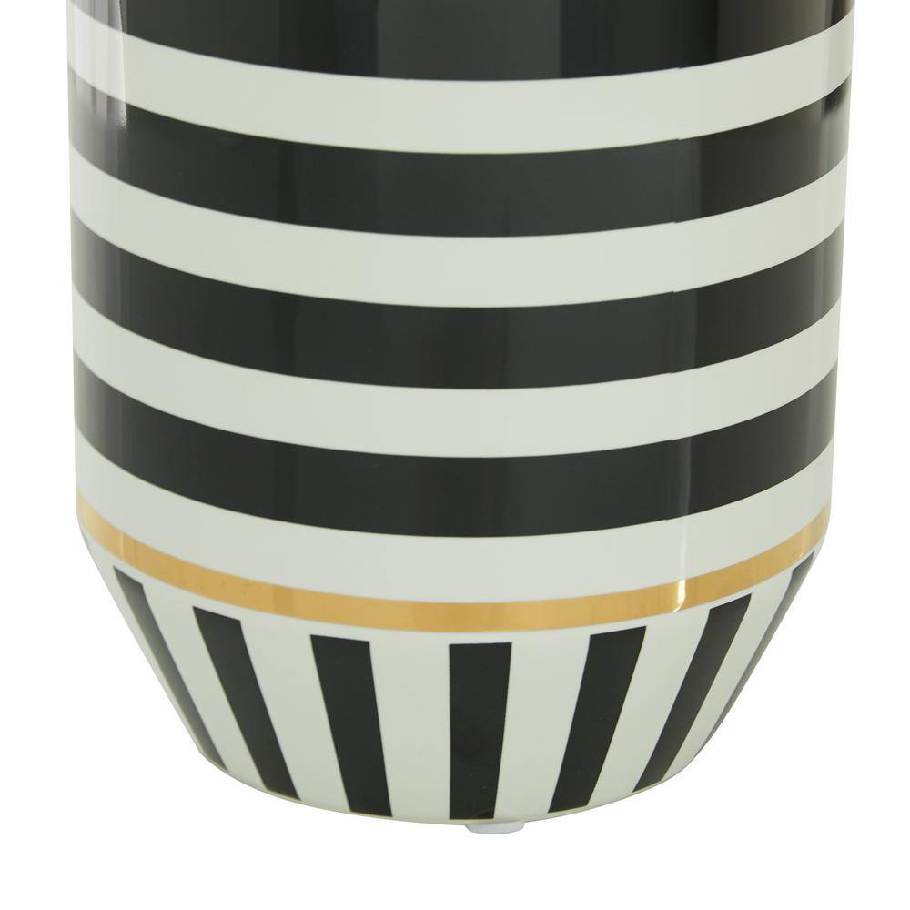 Black and White Ceramic Bouquet Table Vase