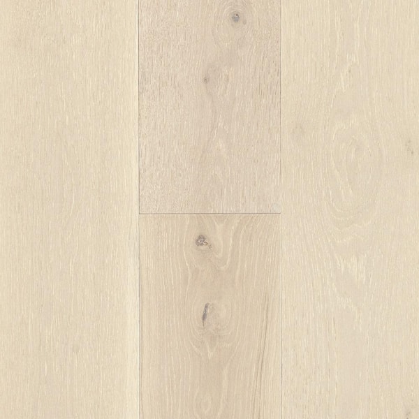 Mohawk Take Home Sample - Seaspray Oak Wirebrushed Engineered Hardwood Flooring