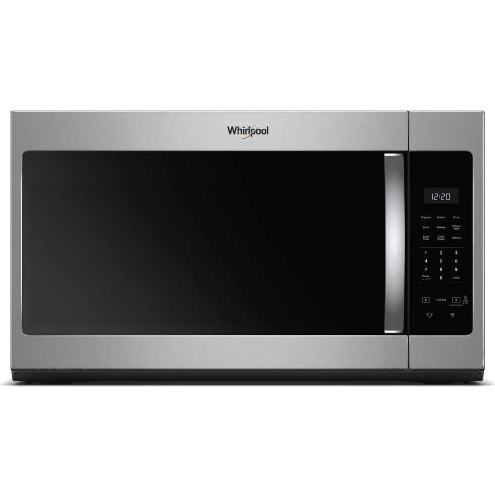 Whirlpool 1.7 cu. ft. Over the Range Microwave in Stainless Steel with Electronic Touch Controls, Silver