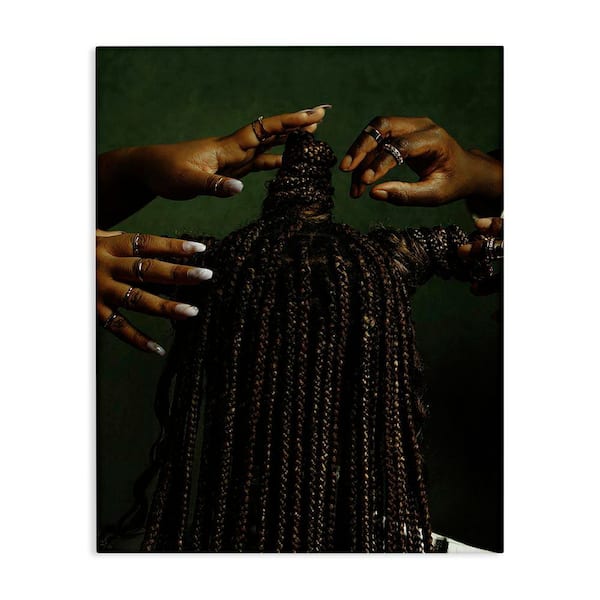 Stupell Industries Women Braiding Hair by Oladimeji Odunsi Unframed People Graphic Art Print 30 in. x 24 in.