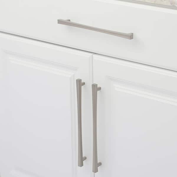 Westmount Collection 10-1/8 in. (256 mm) Modern Brushed Nickel Rectangular Cabinet Bar Pull