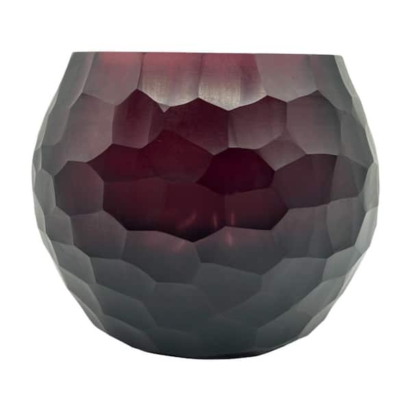 castellousa Purple 5 in. Bud Cutting Cylinder Glass Vase