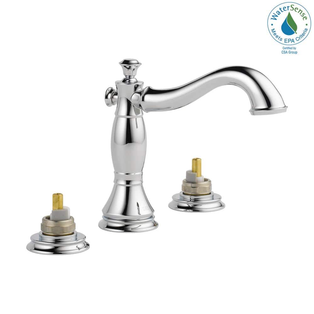 Modern Elegance 16" Chrome Widespread Bathroom Faucet with Brass Body