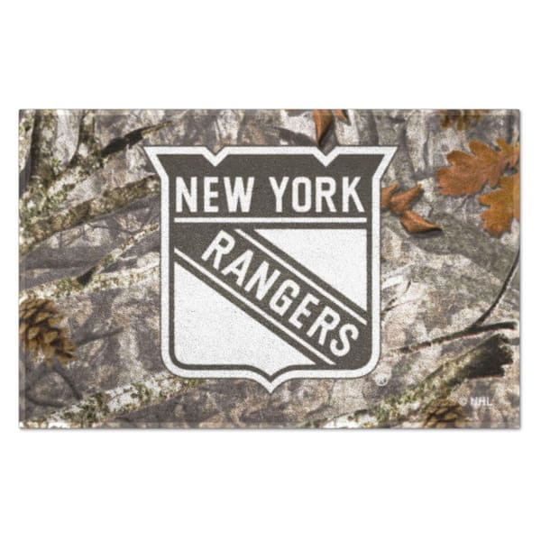 FANMATS New York Rangers Camo 19 in. x 30 in. Starter Mat Accent Rug