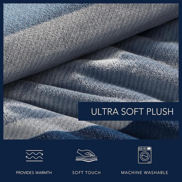 Nautica Linden 2-Piece Navy Blue Microfiber Twin Comforter Set  USHSA51233376 - The Home Depot