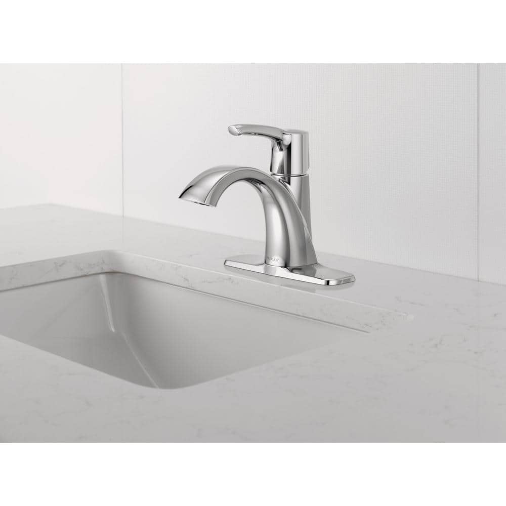 Parkwood Polished Chrome Single Handle Mid-Arc Bathroom Faucet