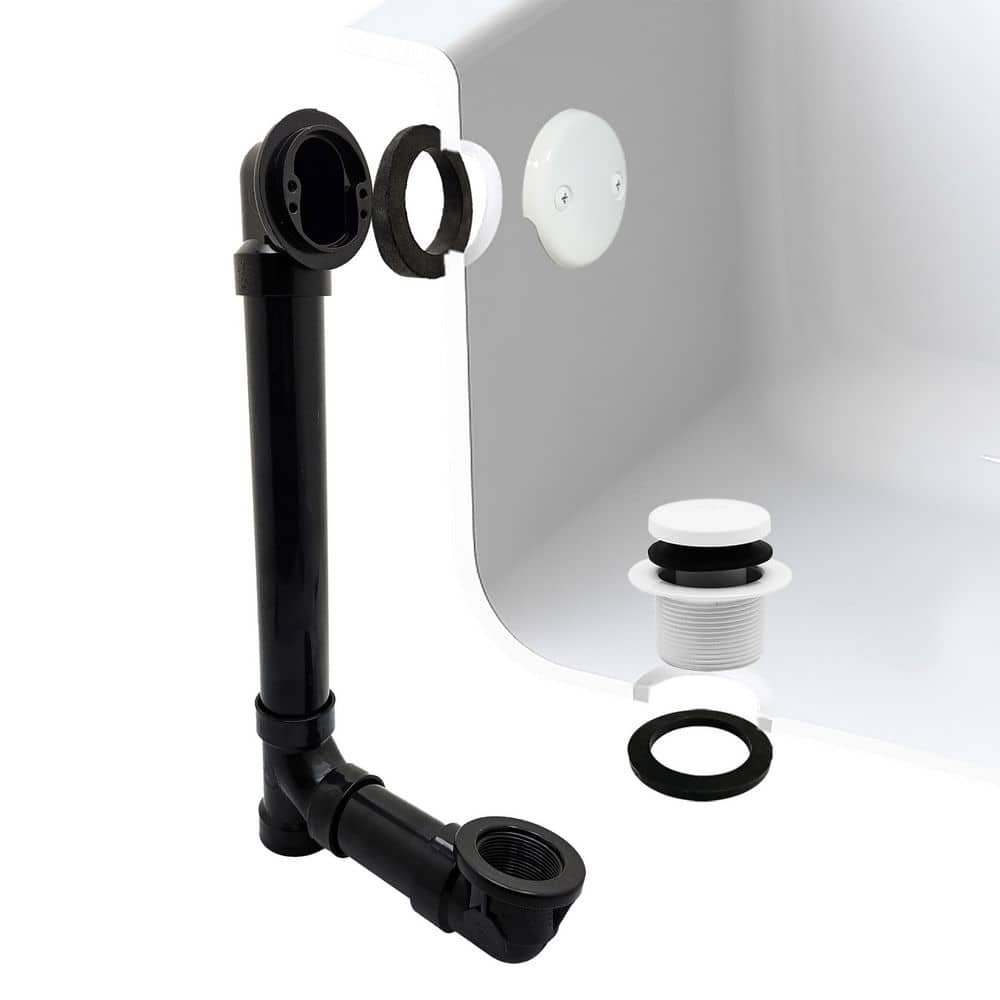 1-1/2 in. Tip Toe Schedule 40 ABS Bath Waste with 2-Hole Elbow in Powder Coat White price history on PriceWatchPro
