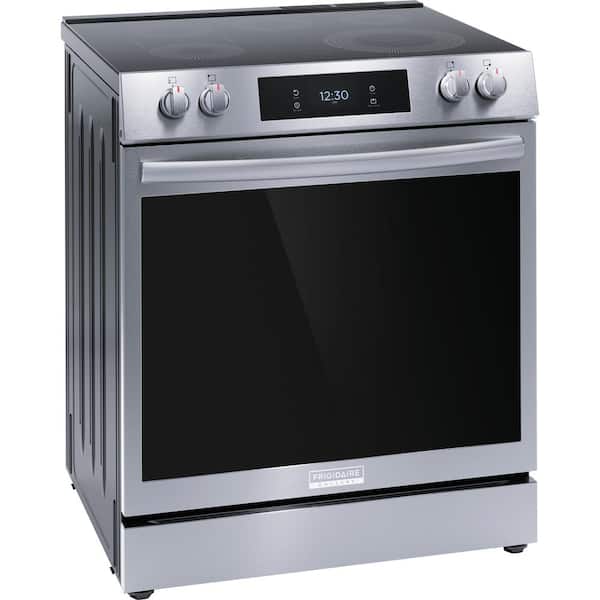 GE 30 in. 5.3 cu. ft. Slide-In Electric Range in Stainless Steel with  Convection, Air Fry Cooking JS760SPSS - The Home Depot