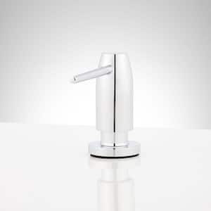 Contemporary Sink Mount Soap Dispenser in Chrome