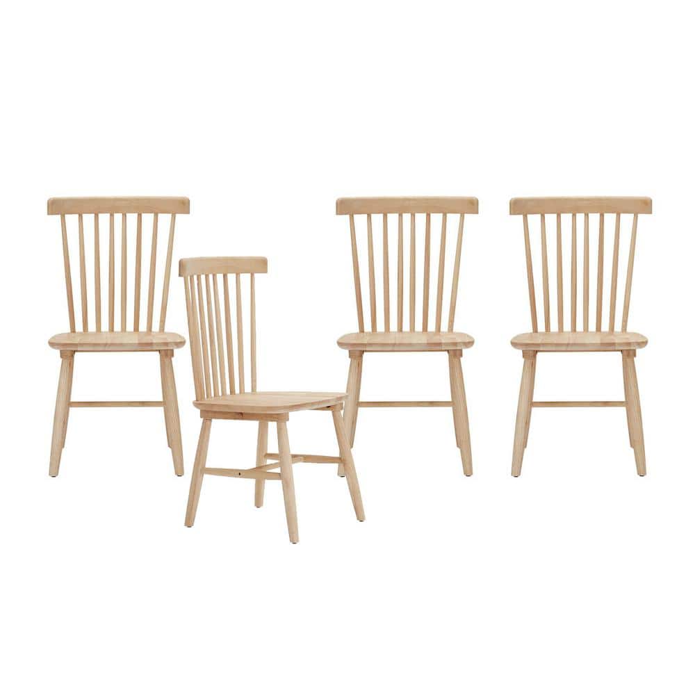 Windsor Unfinished Wood Dining Chair (Set of 4)