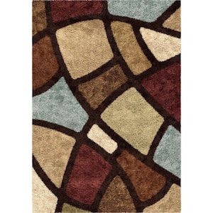Oval Day Brown 8 ft. x 11 ft. Indoor Area Rug