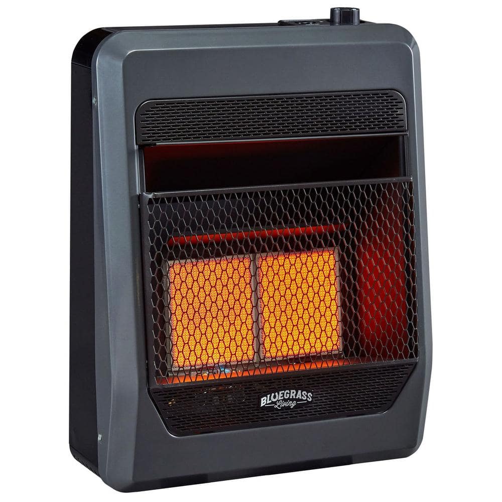 BLUEGRASS LIVING Propane Gas Vent Free Infrared Gas Space Heater With ...