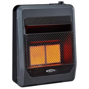 Propane Gas Vent Free Infrared Gas Space Heater With Blower and Base Feet - 18,000 BTU