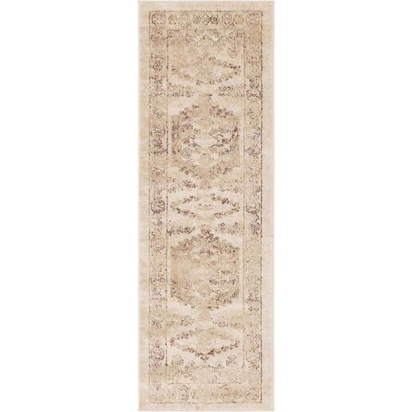 Unique Loom Utopia Larissa Beige 2' 0 x 6' 0 Area Rug