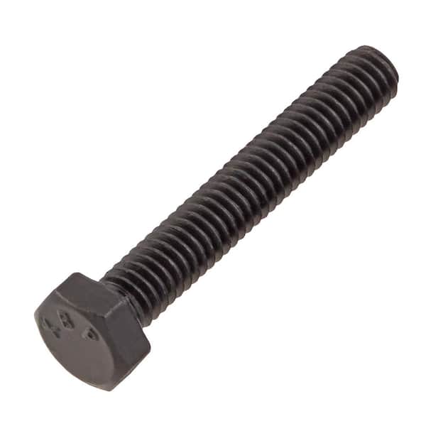 DECKMATE 5/16 in. -18 x 2 in. Black Hex Bolt