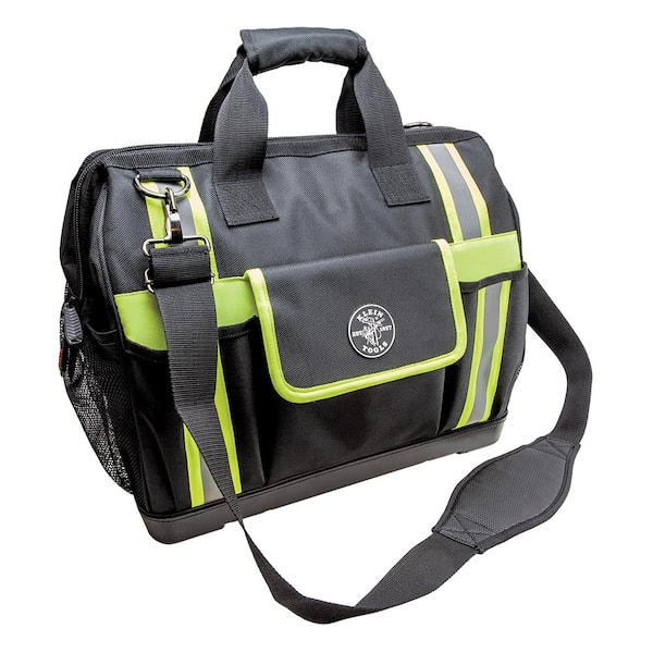 Klein Tools Tool Bag, Tradesman Pro High-Visibility Tool Bag, 42 Pockets, 16-Inch