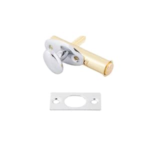 Solid Brass Mortise Door Bolt in Polished Chrome