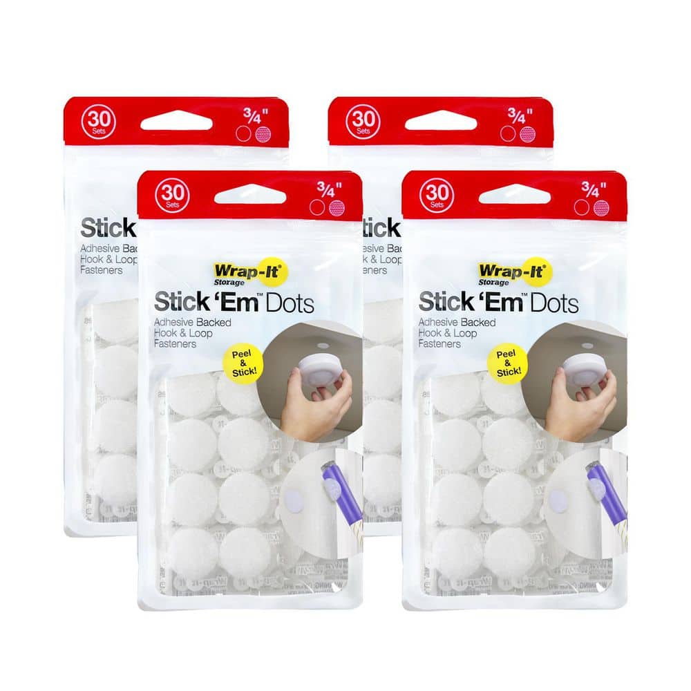 3/4 in. Stick 'Ems Adhesive Backed Hook and Loop Dots (120-Sets) price history on PriceWatchPro