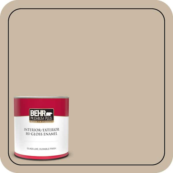 BEHR PREMIUM PLUS 1 qt. Home Decorators Collection #HDC-SM16-09 Sail Grey Hi-Gloss Enamel Interior/Exterior Paint & Primer
