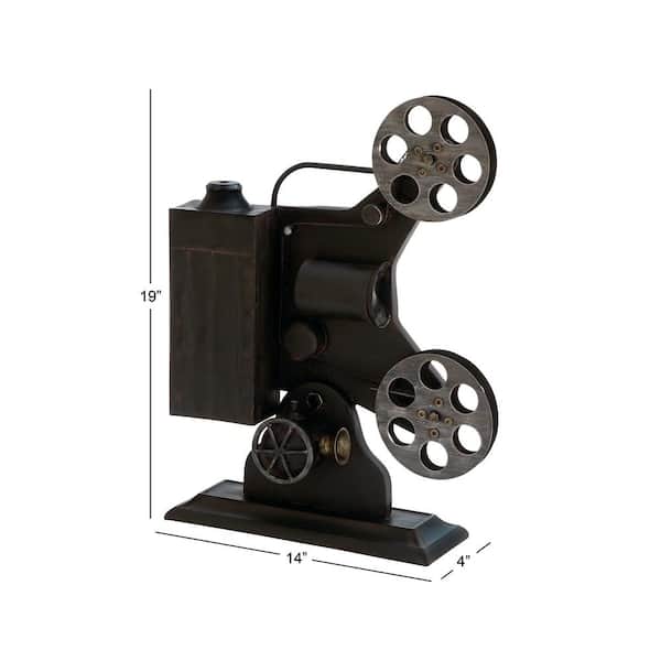 Reviews for Litton Lane 15 in. Black Film Reel Large Round Glass