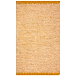Montauk Gold 5 ft. x 8 ft. Border Solid Gradient Area Rug